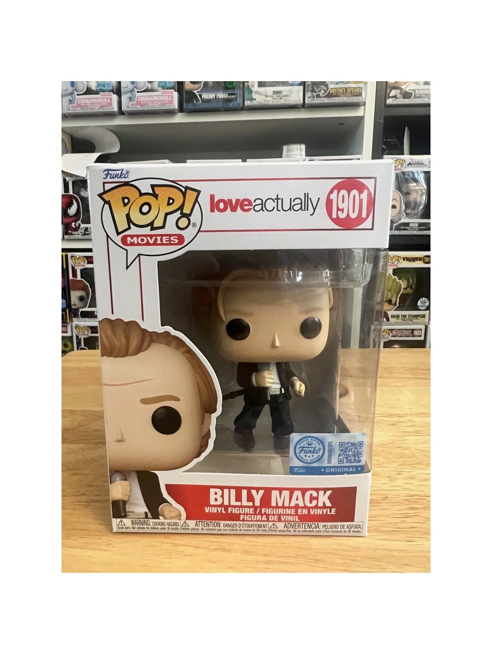 NEW IN HAND EXCLUSIVE Billy Mack Love Actually Funko Pop #1901 Movies Christmas